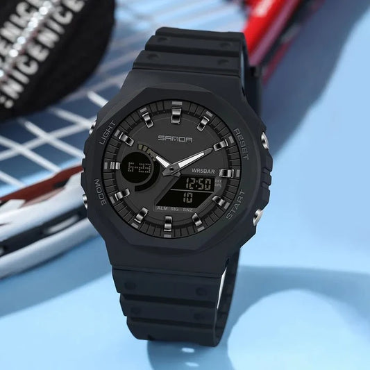 RELOJ SANDA 6016 NEGRO