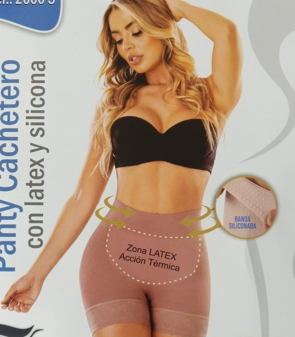 Panty cachetero con látex y silicona COLOMBIANO  1 x $35.00 y 2 x $62.00