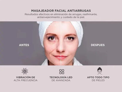 Masajeador Facial - Antiarrugas y Lifting Tecnología LED DropFlex™